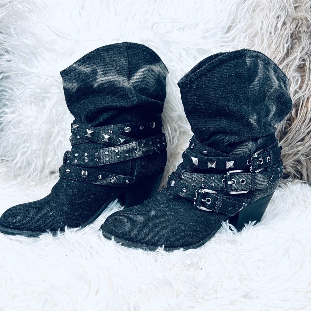 Report Western Grunge Studded Ankle Boots - Picture 5 of 12
